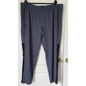 Under Armour Vital Woven Workout Pants Mens Size 4XLT  Downpour Gray/Black